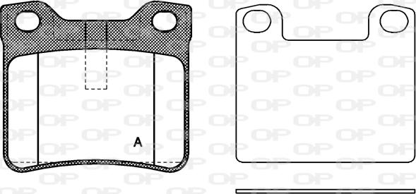 Open Parts BPA0321.10 - Bremžu uzliku kompl., Disku bremzes autodraugiem.lv