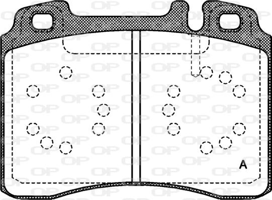 Open Parts BPA0379.00 - Bremžu uzliku kompl., Disku bremzes autodraugiem.lv