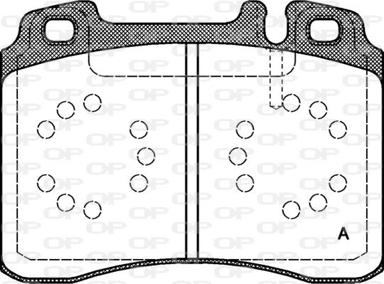 Open Parts BPA0379.20 - Bremžu uzliku kompl., Disku bremzes autodraugiem.lv