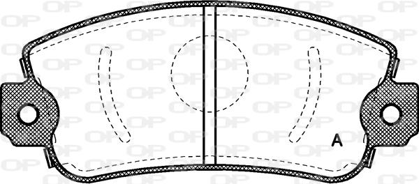 Open Parts BPA0372.00 - Bremžu uzliku kompl., Disku bremzes autodraugiem.lv