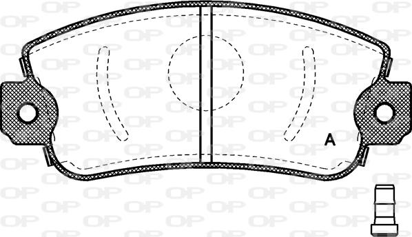 Open Parts BPA0372.02 - Bremžu uzliku kompl., Disku bremzes autodraugiem.lv