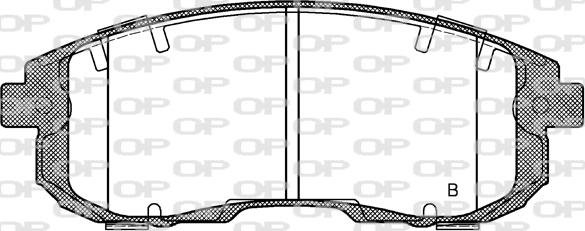 Open Parts BPA0293.11 - Bremžu uzliku kompl., Disku bremzes autodraugiem.lv