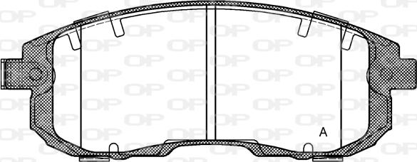 Open Parts BPA0293.11 - Bremžu uzliku kompl., Disku bremzes autodraugiem.lv