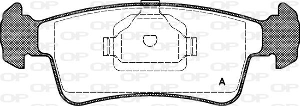 Open Parts BPA0240.00 - Bremžu uzliku kompl., Disku bremzes autodraugiem.lv