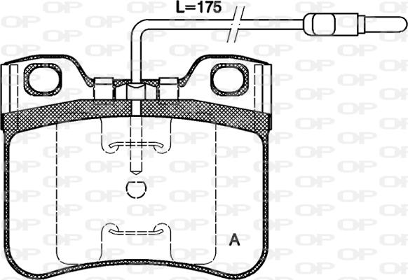 Open Parts BPA0247.14 - Bremžu uzliku kompl., Disku bremzes autodraugiem.lv