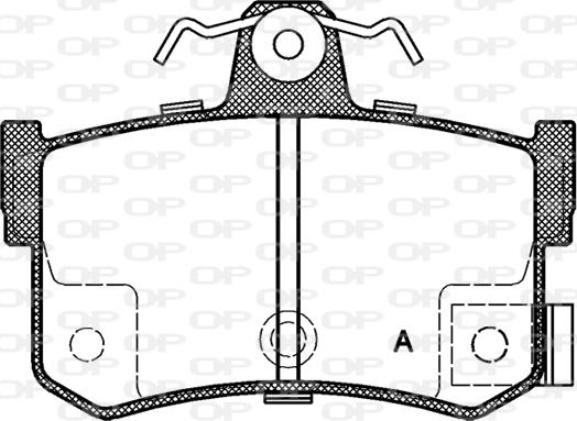 Open Parts BPA0251.12 - Bremžu uzliku kompl., Disku bremzes autodraugiem.lv
