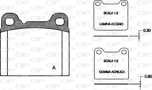 Open Parts BPA0257.20 - Bremžu uzliku kompl., Disku bremzes autodraugiem.lv