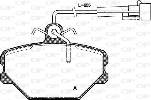 Open Parts BPA0264.02 - Bremžu uzliku kompl., Disku bremzes autodraugiem.lv