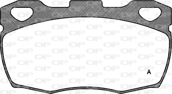 Open Parts BPA0266.00 - Bremžu uzliku kompl., Disku bremzes autodraugiem.lv