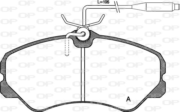 Open Parts BPA0261.02 - Bremžu uzliku kompl., Disku bremzes autodraugiem.lv