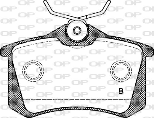 Open Parts BPA0263.51 - Bremžu uzliku kompl., Disku bremzes autodraugiem.lv