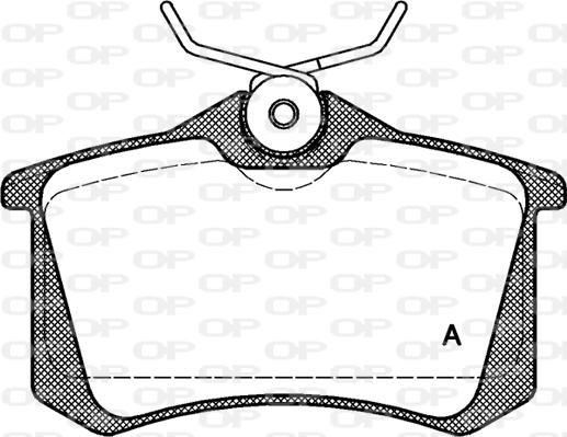 Open Parts BPA0263.01 - Bremžu uzliku kompl., Disku bremzes autodraugiem.lv