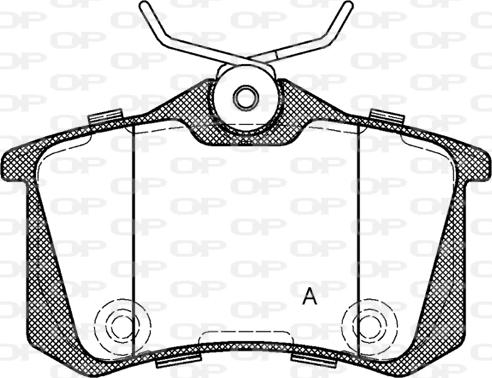 Open Parts BPA0263.74 - Bremžu uzliku kompl., Disku bremzes autodraugiem.lv