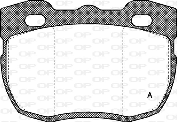 Open Parts BPA0267.00 - Bremžu uzliku kompl., Disku bremzes autodraugiem.lv