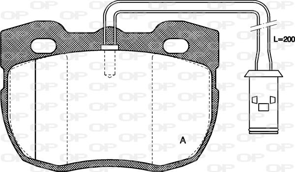 Open Parts BPA0267.11 - Bremžu uzliku kompl., Disku bremzes autodraugiem.lv