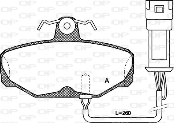 Open Parts BPA0205.02 - Bremžu uzliku kompl., Disku bremzes autodraugiem.lv