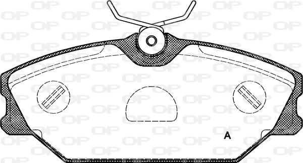 Open Parts BPA0208.00 - Bremžu uzliku kompl., Disku bremzes autodraugiem.lv