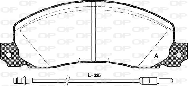 Open Parts BPA0202.02 - Bremžu uzliku kompl., Disku bremzes autodraugiem.lv