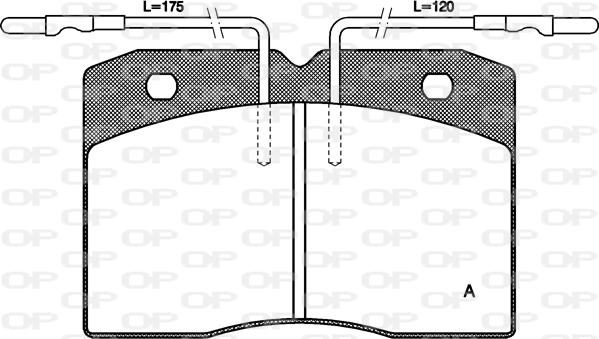 Open Parts BPA0211.04 - Bremžu uzliku kompl., Disku bremzes autodraugiem.lv