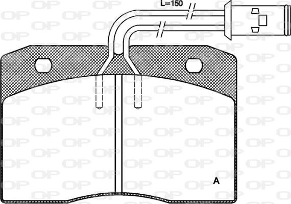 Open Parts BPA0211.12 - Bremžu uzliku kompl., Disku bremzes autodraugiem.lv