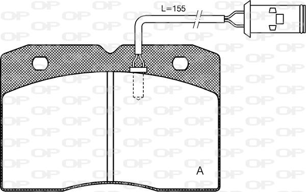 Open Parts BPA0211.22 - Bremžu uzliku kompl., Disku bremzes autodraugiem.lv