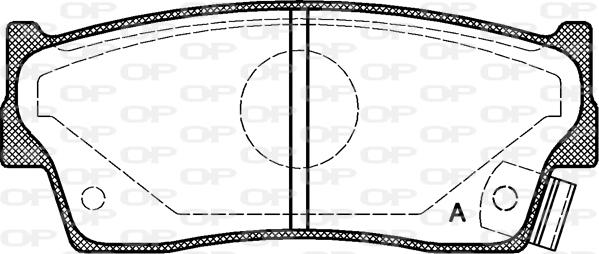 Open Parts BPA0289.02 - Bremžu uzliku kompl., Disku bremzes autodraugiem.lv