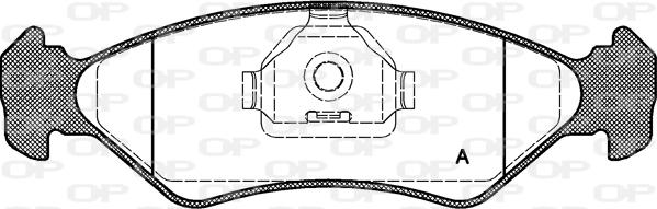 Open Parts BPA0285.10 - Bremžu uzliku kompl., Disku bremzes autodraugiem.lv