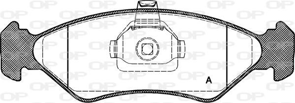 Open Parts BPA0285.20 - Bremžu uzliku kompl., Disku bremzes autodraugiem.lv