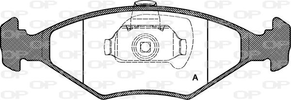 Open Parts BPA0281.40 - Bremžu uzliku kompl., Disku bremzes autodraugiem.lv
