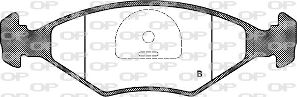 Open Parts BPA0281.40 - Bremžu uzliku kompl., Disku bremzes autodraugiem.lv