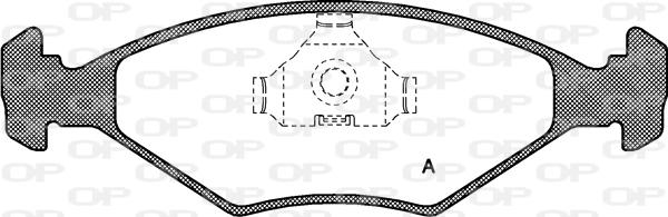 Open Parts BPA0281.00 - Bremžu uzliku kompl., Disku bremzes autodraugiem.lv