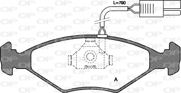 Open Parts BPA0281.02 - Bremžu uzliku kompl., Disku bremzes autodraugiem.lv