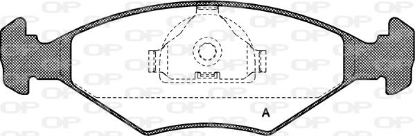 Open Parts BPA0281.10 - Bremžu uzliku kompl., Disku bremzes autodraugiem.lv