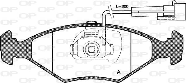 Open Parts BPA0281.32 - Bremžu uzliku kompl., Disku bremzes autodraugiem.lv