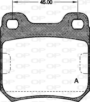 Open Parts BPA0239.40 - Bremžu uzliku kompl., Disku bremzes autodraugiem.lv