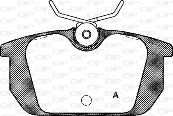 Open Parts BPA0231.00 - Bremžu uzliku kompl., Disku bremzes autodraugiem.lv