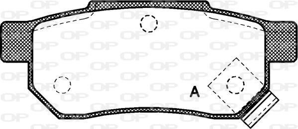 Open Parts BPA0233.02 - Bremžu uzliku kompl., Disku bremzes autodraugiem.lv