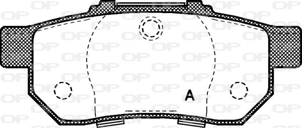 Open Parts BPA0233.20 - Bremžu uzliku kompl., Disku bremzes autodraugiem.lv