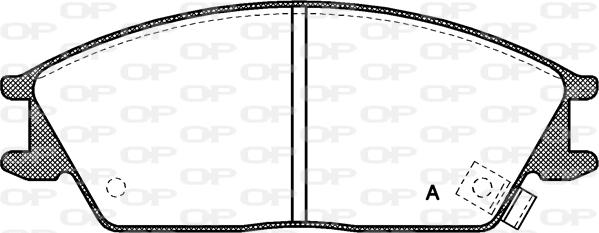 Open Parts BPA0224.02 - Bremžu uzliku kompl., Disku bremzes autodraugiem.lv