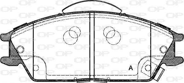 Open Parts BPA0224.22 - Bremžu uzliku kompl., Disku bremzes autodraugiem.lv