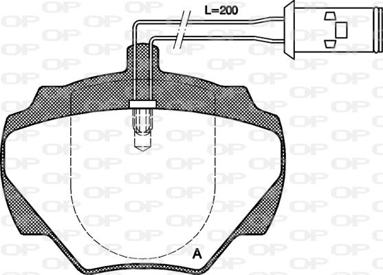 Open Parts BPA0222.01 - Bremžu uzliku kompl., Disku bremzes autodraugiem.lv