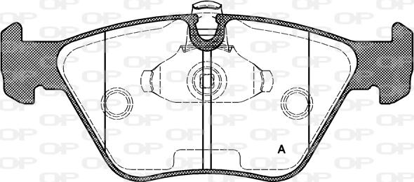 Open Parts BPA0270.15 - Bremžu uzliku kompl., Disku bremzes autodraugiem.lv