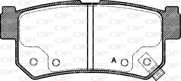 Open Parts BPA0746.62 - Bremžu uzliku kompl., Disku bremzes autodraugiem.lv