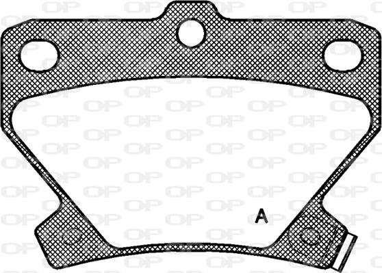 Open Parts BPA0741.02 - Bremžu uzliku kompl., Disku bremzes autodraugiem.lv