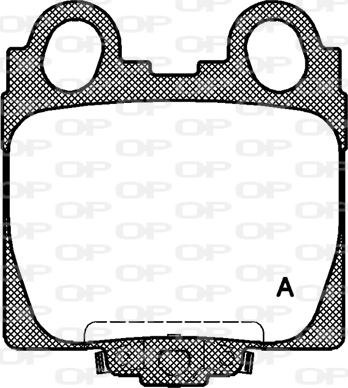 Open Parts BPA0743.04 - Bremžu uzliku kompl., Disku bremzes autodraugiem.lv