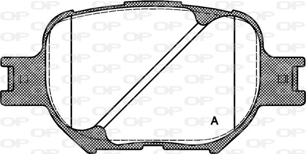 Open Parts BPA0742.00 - Bremžu uzliku kompl., Disku bremzes autodraugiem.lv