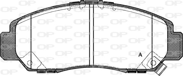 Open Parts BPA0747.12 - Bremžu uzliku kompl., Disku bremzes autodraugiem.lv