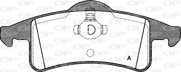 Open Parts BPA0758.00 - Bremžu uzliku kompl., Disku bremzes autodraugiem.lv