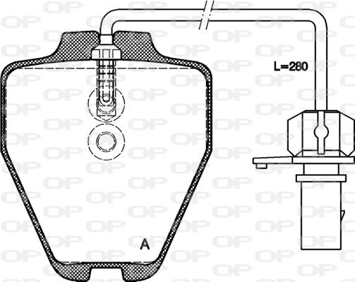 Open Parts BPA0752.22 - Bremžu uzliku kompl., Disku bremzes autodraugiem.lv