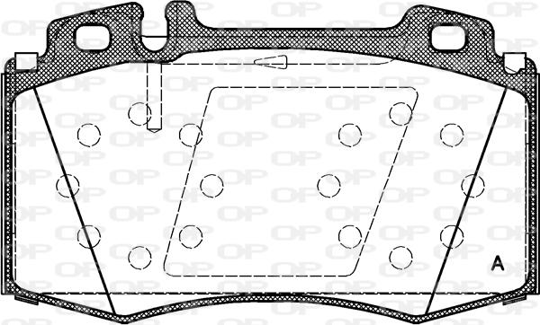 Open Parts BPA0769.00 - Bremžu uzliku kompl., Disku bremzes autodraugiem.lv